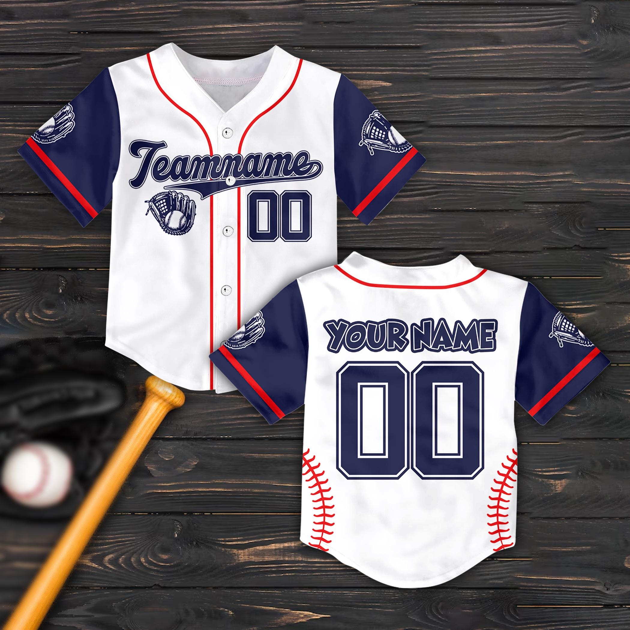 Custom Kid Baseball Jersey, Custom Name Number Youth Baseball Shirt, Kids Toddler Birthday Shirt, Baseball Fans Lovers Oufit